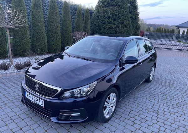 Peugeot 308 cena 46900 przebieg: 130000, rok produkcji 2020 z Puszczykowo małe 407